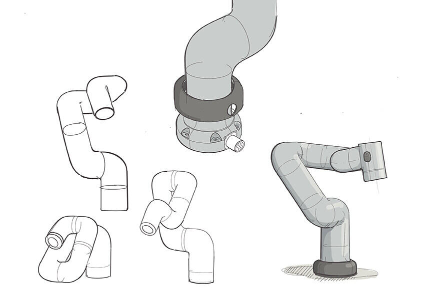 ElephantRobotics DesignSketch Arm 02
