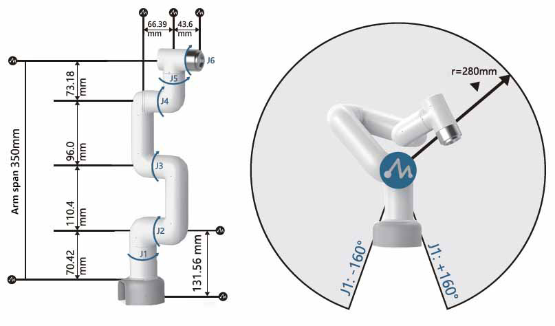 mycobot 6 axis robot arm